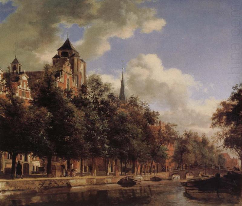 Jan van der Heyden Canal scenery oil painting picture